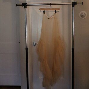 Ruffled Vintage Petal Skirt | Made in Korea | Size S